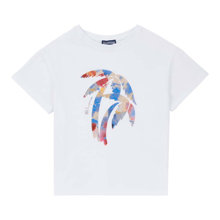 Flowers In The Sky T-shirt Aus Bio-baumwolle Für Mädchen - Gitty - Weiss - Größe 2 - Vilebrequin
