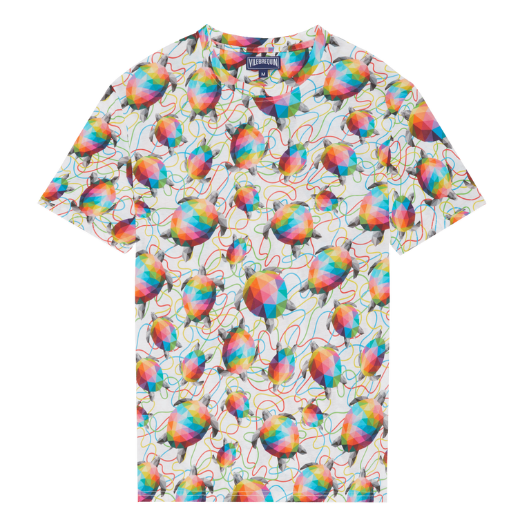 Tortugas T-shirt Aus Bio-baumwolle Für Herren – Vilebrequin X Okuda San Miguel - Tareck - Multi - Größe L - Vilebrequin