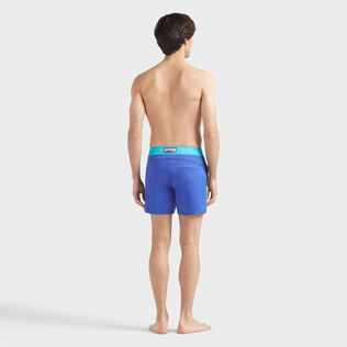 Pantaloncini mare uomo elasticizzati con cintura piatta Color Block Marrakech vista indossata posteriore