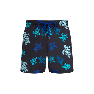 Maillot de bain ultra-léger et pliable homme Tortues Multicolores Noir vue de face