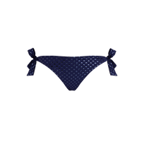 女士 Relief Sparkling 侧系式比基尼泳裤 Navy 正面图