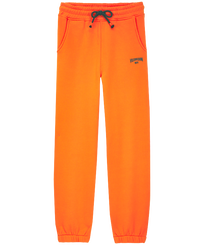 Boys Cotton Jogger Pants Solid Tomato front view