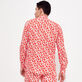 Camisa de verano unisex en gasa de algodón con estampado Attrape Coeur Amapola detalles vista 2