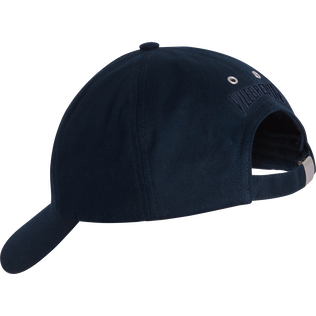 中性纯色帽子 - Vilebrequin x Ines de la Fressange Navy 后视图
