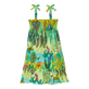 Girls Cotton Dress Jungle Rousseau Ginger back view