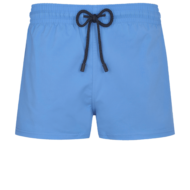 Men Swimwear Short And Fitted Stretch Solid - Swimming Trunk - Man - Blue - Size XXXL - Vilebrequin