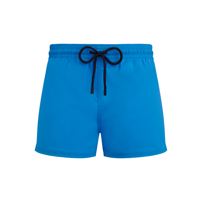 Men Swimwear Short And Fitted Stretch Solid - Man - Blue