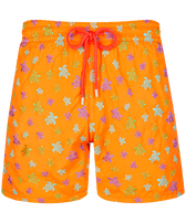 Pantaloncini mare uomo ricamati Micro Ronde Des Tortues Rainbow - Edizione limitata Carota vista frontale