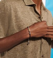 Men Sailor Cord Bracelet - Vilebrequin x Gas Bijoux Dore front worn view