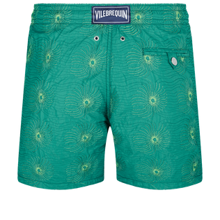 Bañador bordado con estampado Hypno Shell para hombre de edición limitada Linden vista trasera