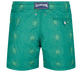 Hypno Shell Badeshorts mit Stickerei für Herren – Limitierte Serie Linde Rückansicht