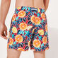 Bañador con estampado Presse Citron para hombre Burgundy vista trasera desgastada