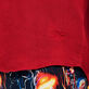Camisa de lino lisa para hombre Burgundy detalles vista 1
