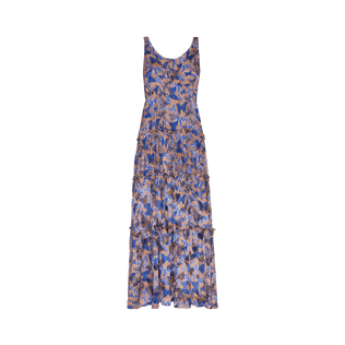 Women Long Viscose and Silk Dress Disco Butterflly | Vilebrequin Women Long Viscose and Silk Dress Disco Butterflly | Vilebrequin
