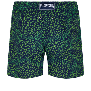 Men Swim Trunks Te Mana O Te Moana Navy back view