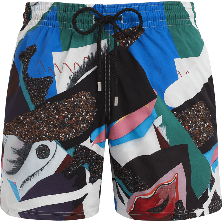 Men Stretch Swim Shorts Séduction - Swimming Trunk - Moorise - Multi - Size S - Vilebrequin