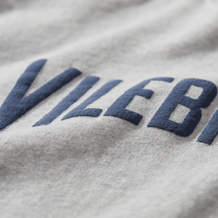 男童 Vilebrequin 徽标纯棉圆领运动衫 Heather grey 细节视图1