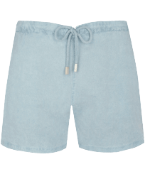 Men Linen Bermuda Shorts Mineral Dye Source Vorderansicht