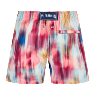Boys Swim Shorts Ultra-light and Packable Ikat Flowers Multicolor back view