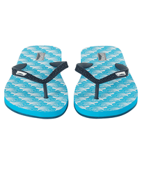 Women Others Printed - Women Flip Flops Micro Waves, Lazulii blue front worn view