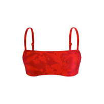 Haut de maillot de bain brassière femme Flower Power Lipstick vue de face
