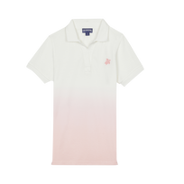 男童扎染棉质莱赛尔 Polo 衫 Peony 正面图