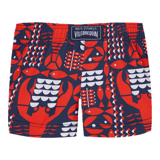Baby Swim Shorts Graphic Lobsters Navy back view