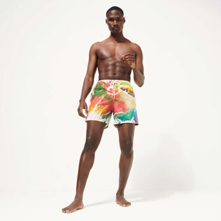 Bañador con estampado Gra para hombre - Vilebrequin x John M Armleder Multicolores vista trasera desgastada