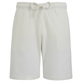 Bermudas de color liso para hombre y mujer Blanco tiza vista frontal