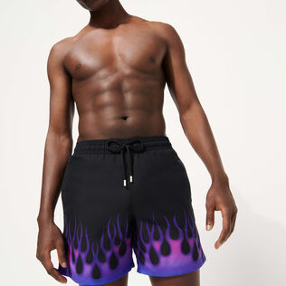 Costume da bagno uomo Hot Rod 360° - Vilebrequin x Sylvie Fleury Nero dettagli vista 2