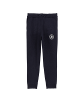 Joggers en algodón de color liso para niños Azul marino vista frontal