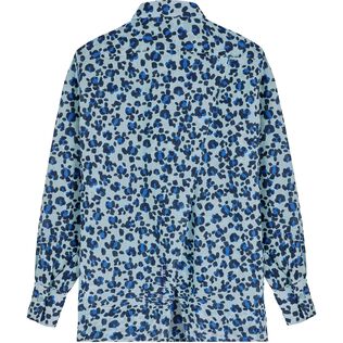 Women Organic Cotton Veil Shirt Turtles Leopard- Vilebrequin x Angelo Tarlazzi Thalassa back view