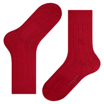 Men Socks Ronde des Tortues - Vilebrequin x Falke Red front view