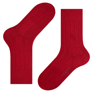 Men Socks Ronde des Tortues - Vilebrequin x Falke Red front view