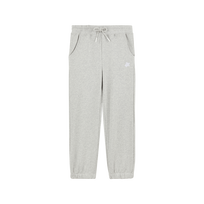 Boys Organic Cotton Jogger Pants Solid Heather grey front view