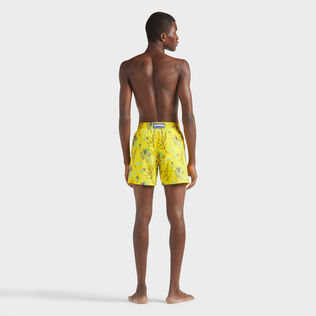 Men Swim Trunks Embroidered Medusa Flowers - Limited Edition Sun back worn view