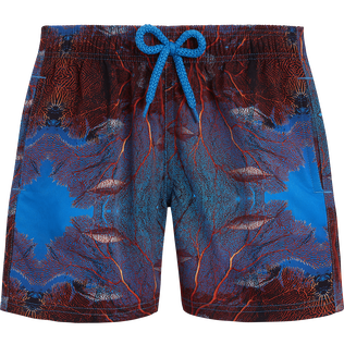 Boys Stretch Swim Trunks Red Gorgonians Vilebrequin x 1Ocean