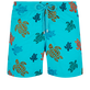 Ronde Des Tortues Badeshorts mit Stickerei für Herren – Limitierte Serie Curacao Vorderansicht