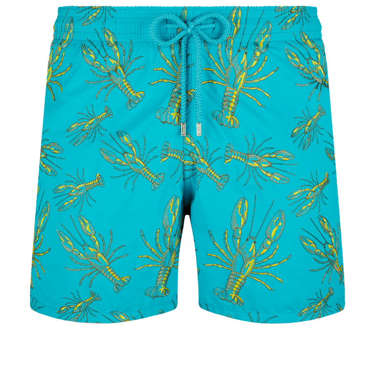 Men Swim Shorts Embroidered Lobsters - Swimming Trunk - Mistral - Blue