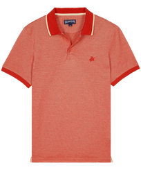 Hombre Autros Liso - Men Cotton Changing Color Pique Polo Shirt, Amapola vista frontal