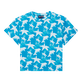 Camiseta de algodón con estampado Clouds para niño Hawaii blue vista frontal