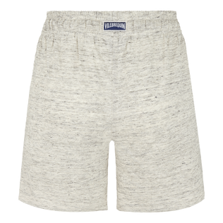 Solid Shorts aus Leinen für Damen Lihght gray heather Rückansicht