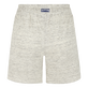 Solid Shorts aus Leinen für Damen Lihght gray heather Rückansicht