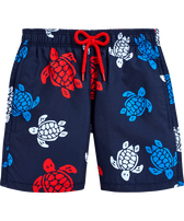 Boys Swim Shorts Tortues Multicolores Navy front view