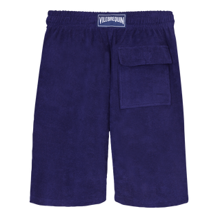 Terry Bermuda Shorts Solid Midnight back view