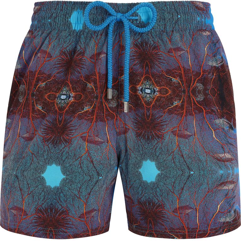 Men Stretch Swimwear Red Gorgonians - Swimming Trunk - Moorise - Multi - Size M - Vilebrequin