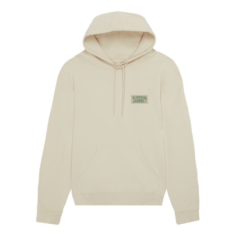 Sudadera Con Capucha De Algodón De Color Liso Para Hombre - Vilebrequin X Highsnobiety - Sweatshirt - Zboys - Beige