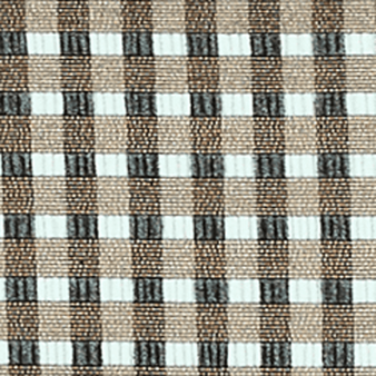 Top bikini donna a triangolo con taschino Checks Bronzo stampe