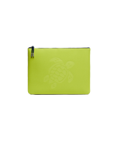 Neoprene Pouch Solid Chartreuse front view