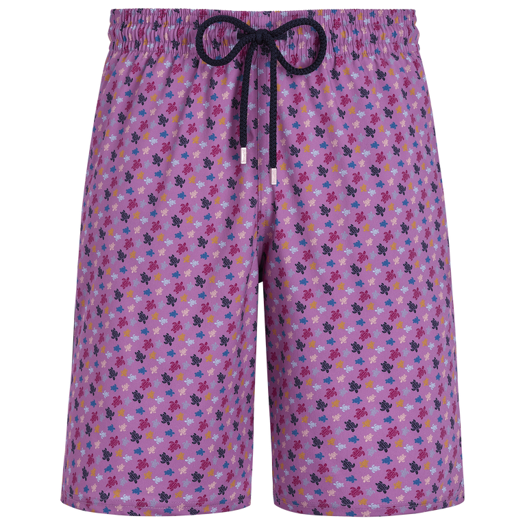 Men Long Stretch Swim Shorts Micro Ronde Des Tortues Rainbow - Okorise - Purple - Size XXXL - Vilebrequin